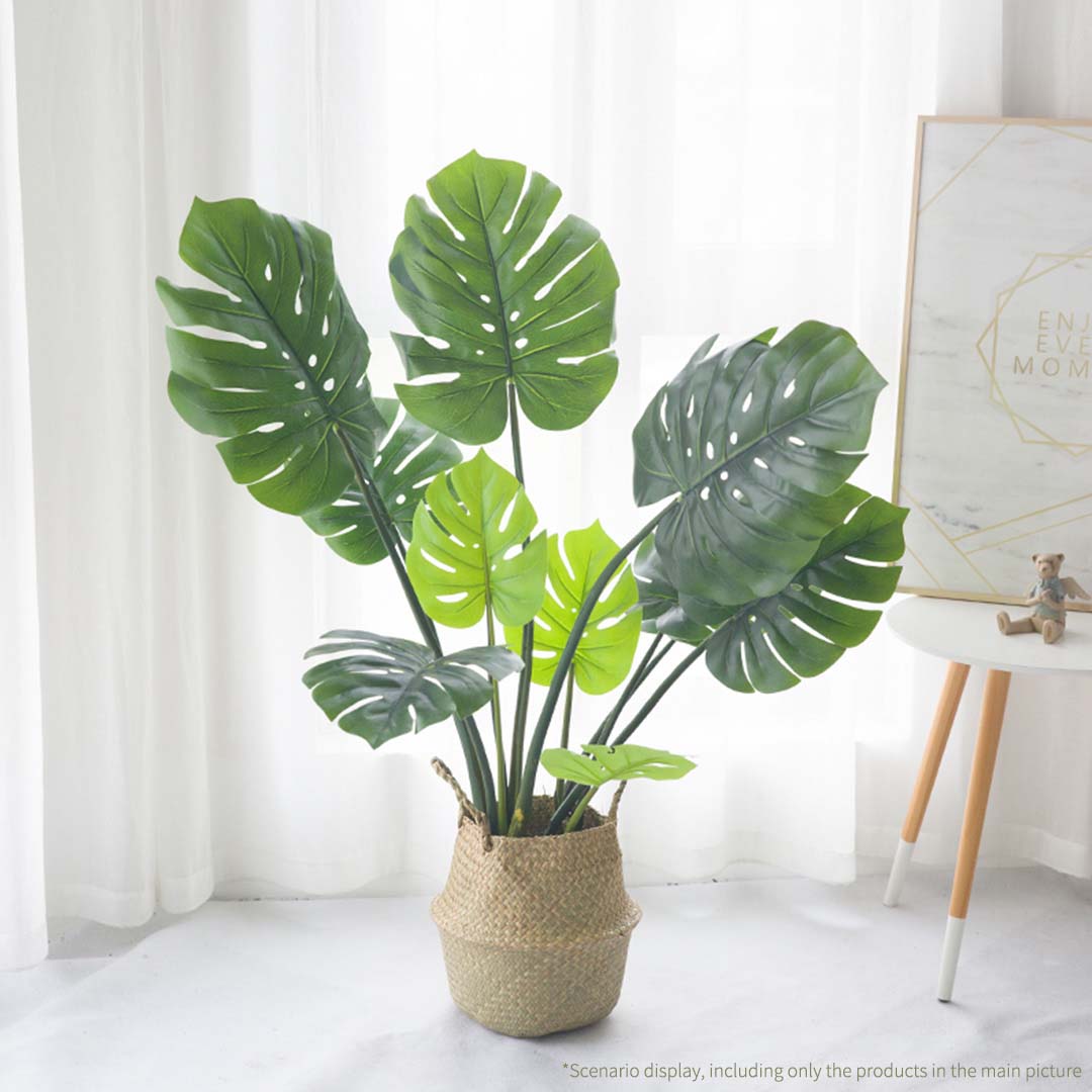 Artificial Turtle Back Tree Plant in Black Pot - 93cm tall
