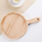 Round Premium Pine Wooden Food Serving Tray Charcuterie Board - 10 inch