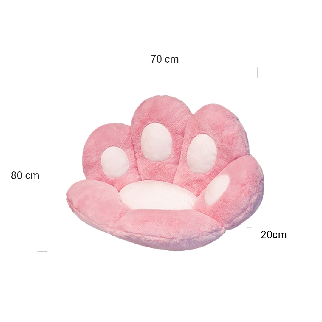 Paw Shape Large Plush Lazy Cushion/ Pillow - Pink