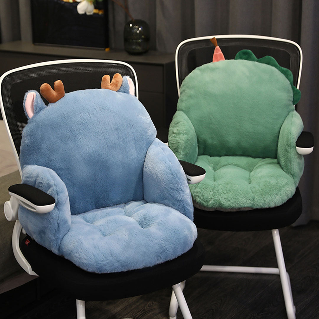 Deer Soft Plush Cushion/ Chair Pillow - Blue