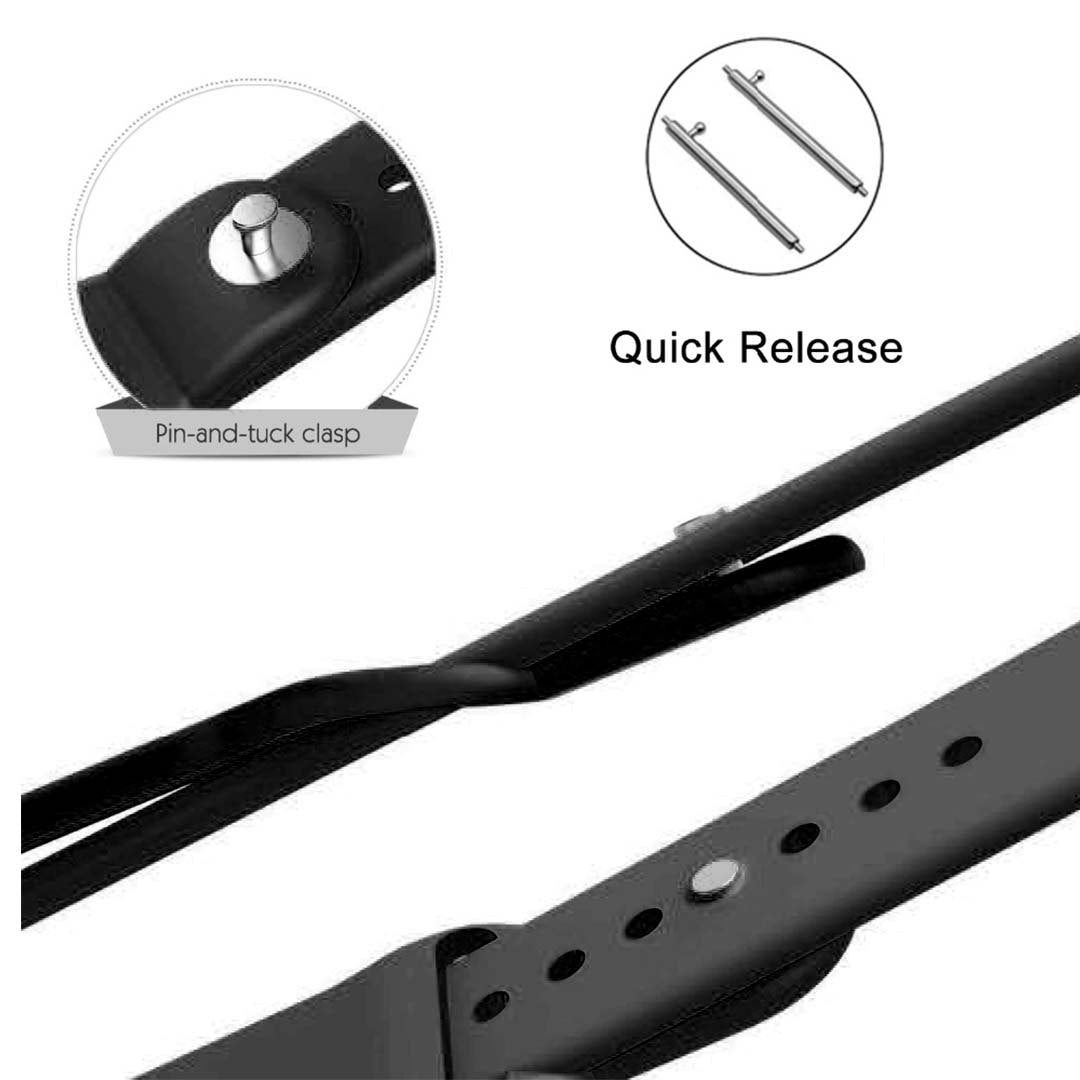 Smart Watch Model B57C Compatible Wristband Strap - Black