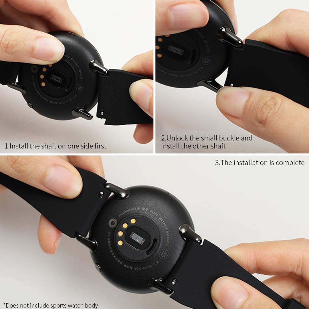 Smart Watch Model B57C Compatible Wristband Strap - Black