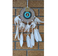 Boho Macrame Shell Dreamcatcher - Aqua | Wall Decor