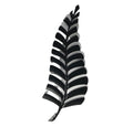 Fern Metal Art Wall Hanging - Black | Home Decor