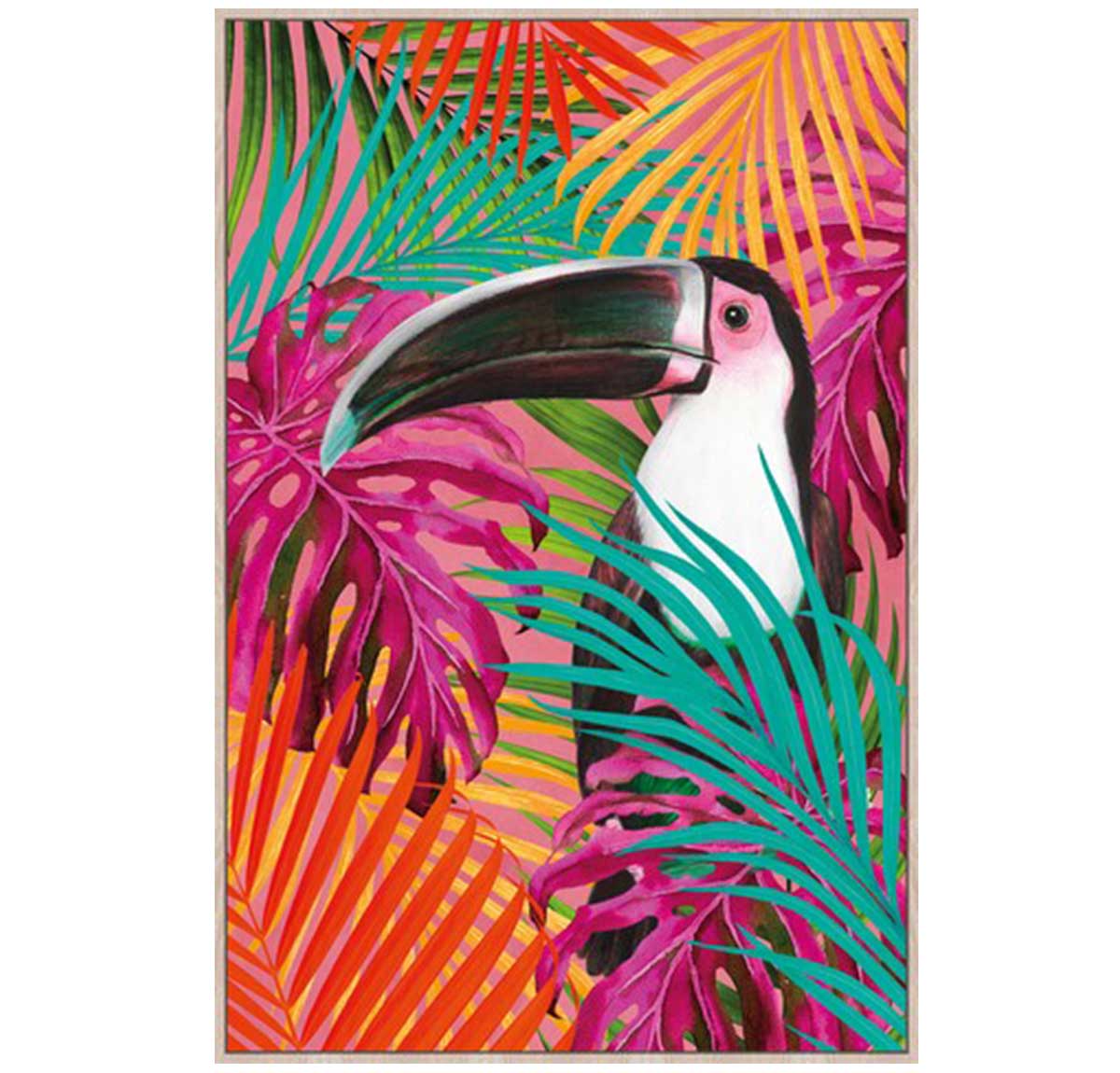 Vivid Toucan Framed Canvas Art - multi colour | Wall Art | Home Decor