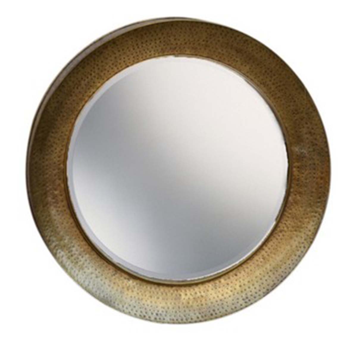 Greek Round Wall Hanging Metal Mirror - Gold | Home Decor