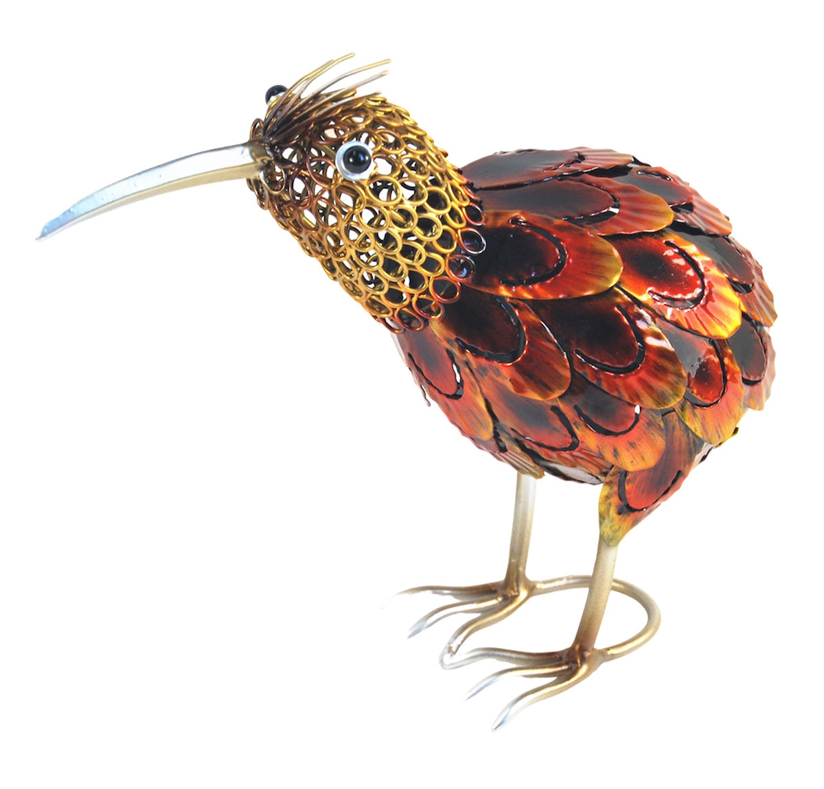 Ringed Kiwi Bird Metal Free Standing | Home Decor & Accessories