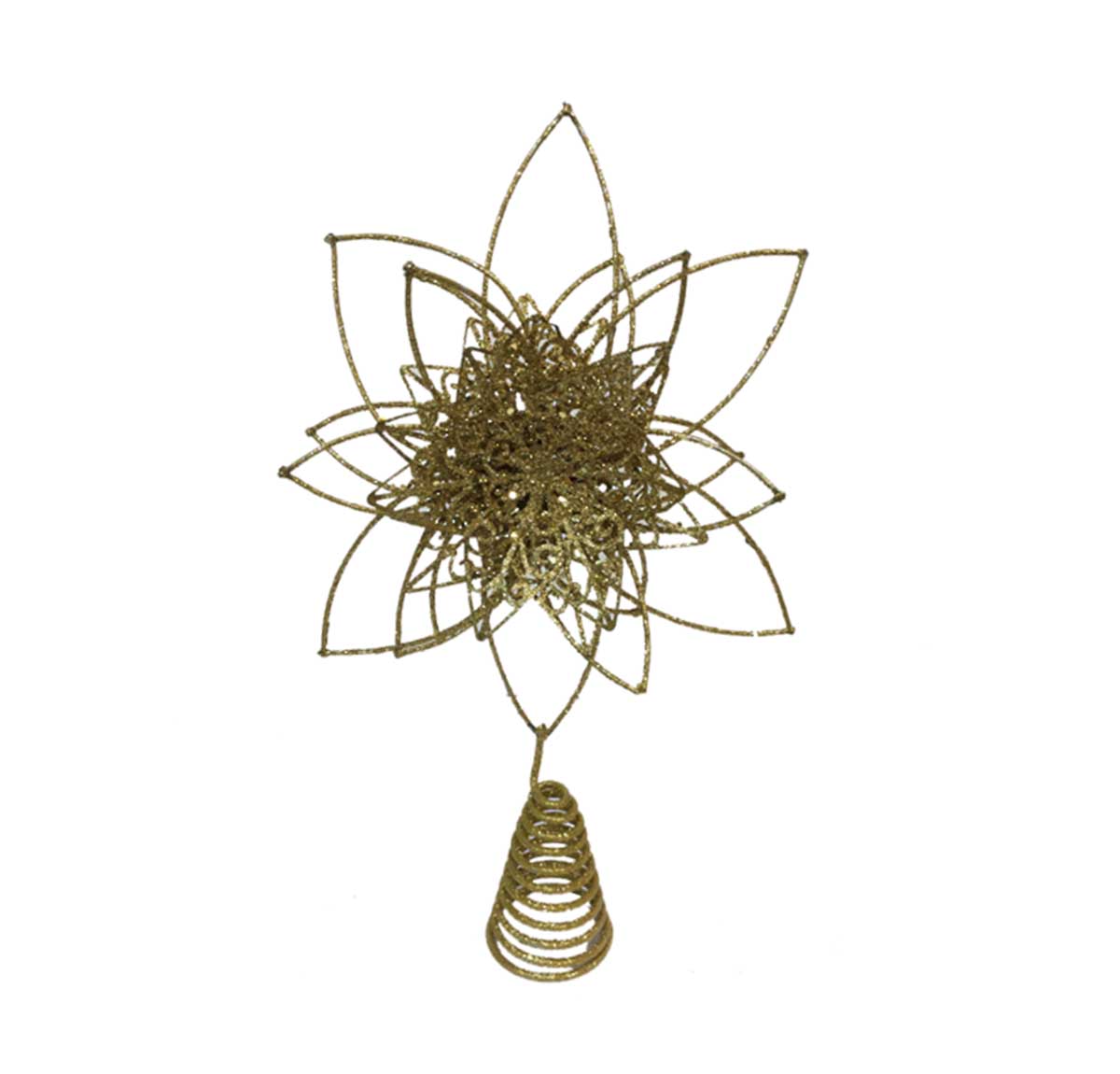 Gold 3D Star Christmas Tree Topper - 270mmH | Christmas Decor | Home Decor
