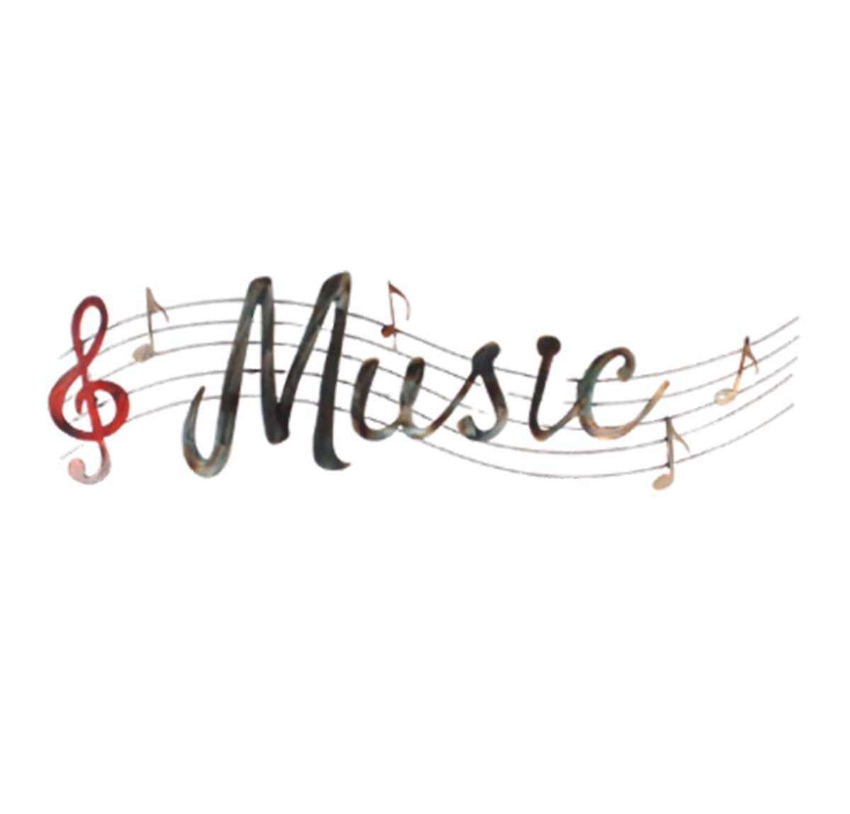Musical Note Metal Art Wall Hanging | Home Decor