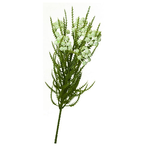 Artificial Green/Cream  Achillea Spray (Milfoil) Flower - Set of 4 | Home Decor | mishLifestyle