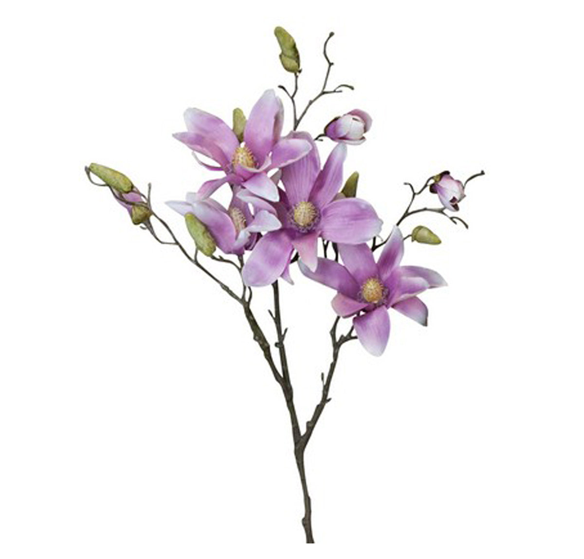 Artificial Purple Magnolia Spray | Silk Flowers | Home Decor | mishLifestyle