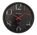 The Westminster Numeral Round Wall Clock - Black/Red | Home Decor