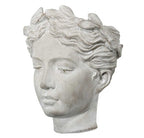 Small Visage Head Wall Hanging Planter/Vase - Cement | Home Decor