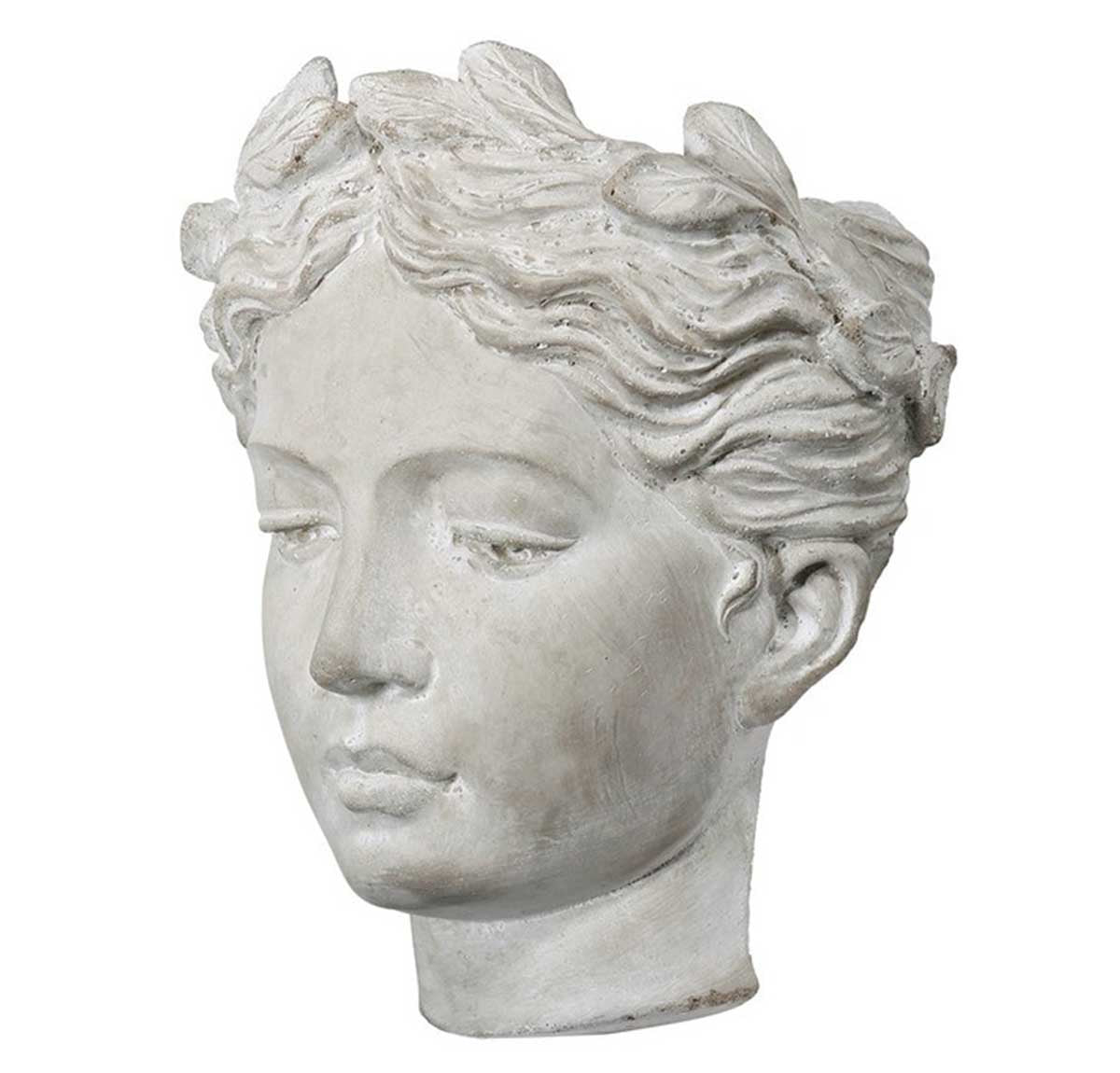 Small Visage Head Wall Hanging Planter/Vase - Cement | Home Decor