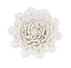 Ceramic 3D Flower Wall Hanging Decor Large - Cream