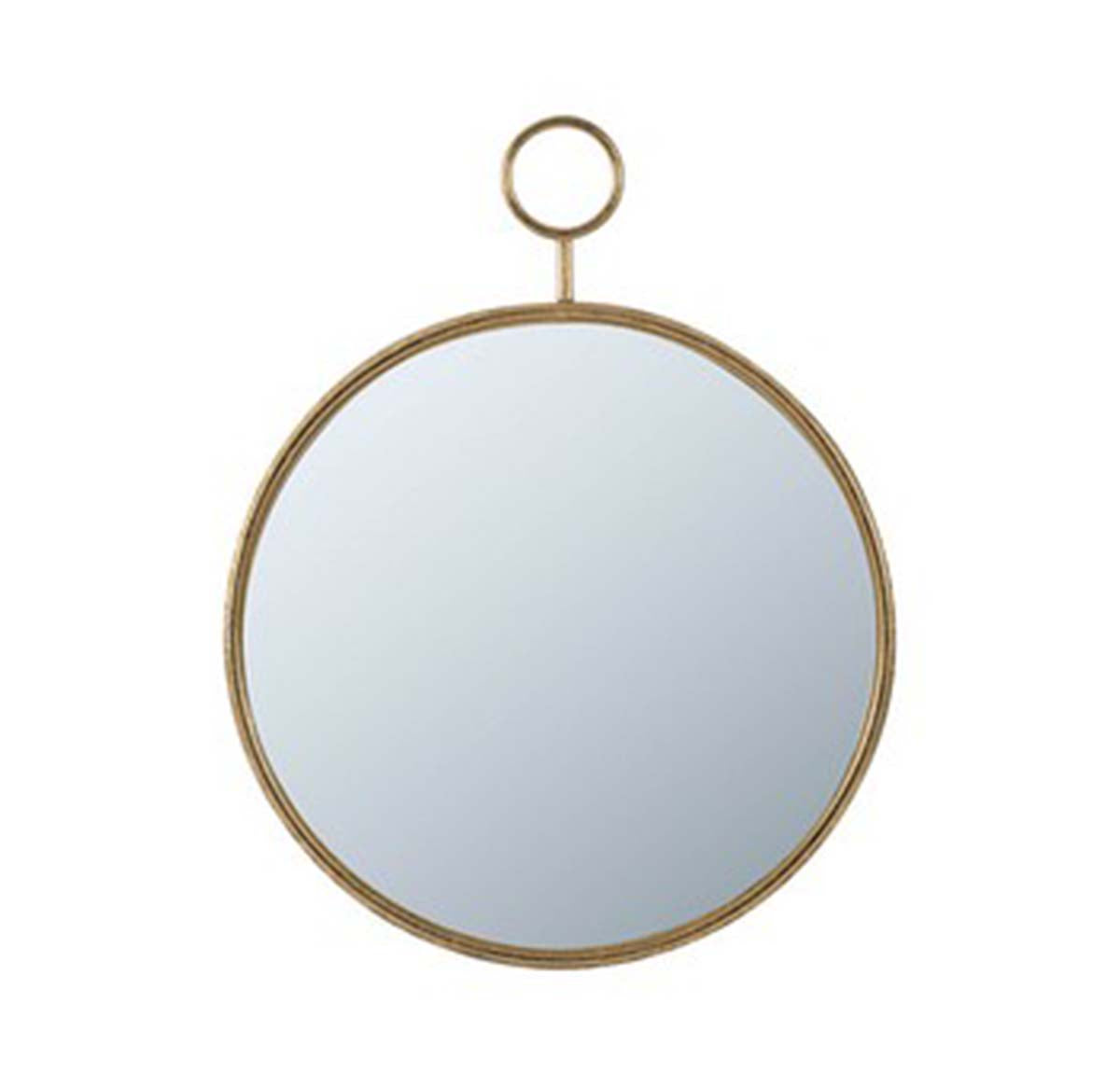 22" Elegance Round Wall Hanging Mirror - Gold