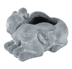 Grey Rabbit Planter - Resin | Pots & Planters | Home Decor