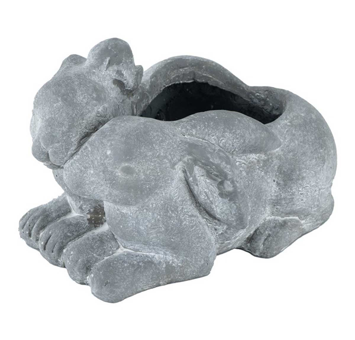 Grey Rabbit Planter - Resin | Pots & Planters | Home Decor