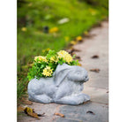 Grey Rabbit Planter - Resin | Pots & Planters | Home Decor