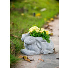 Grey Rabbit Planter - Resin | Pots & Planters | Home Decor
