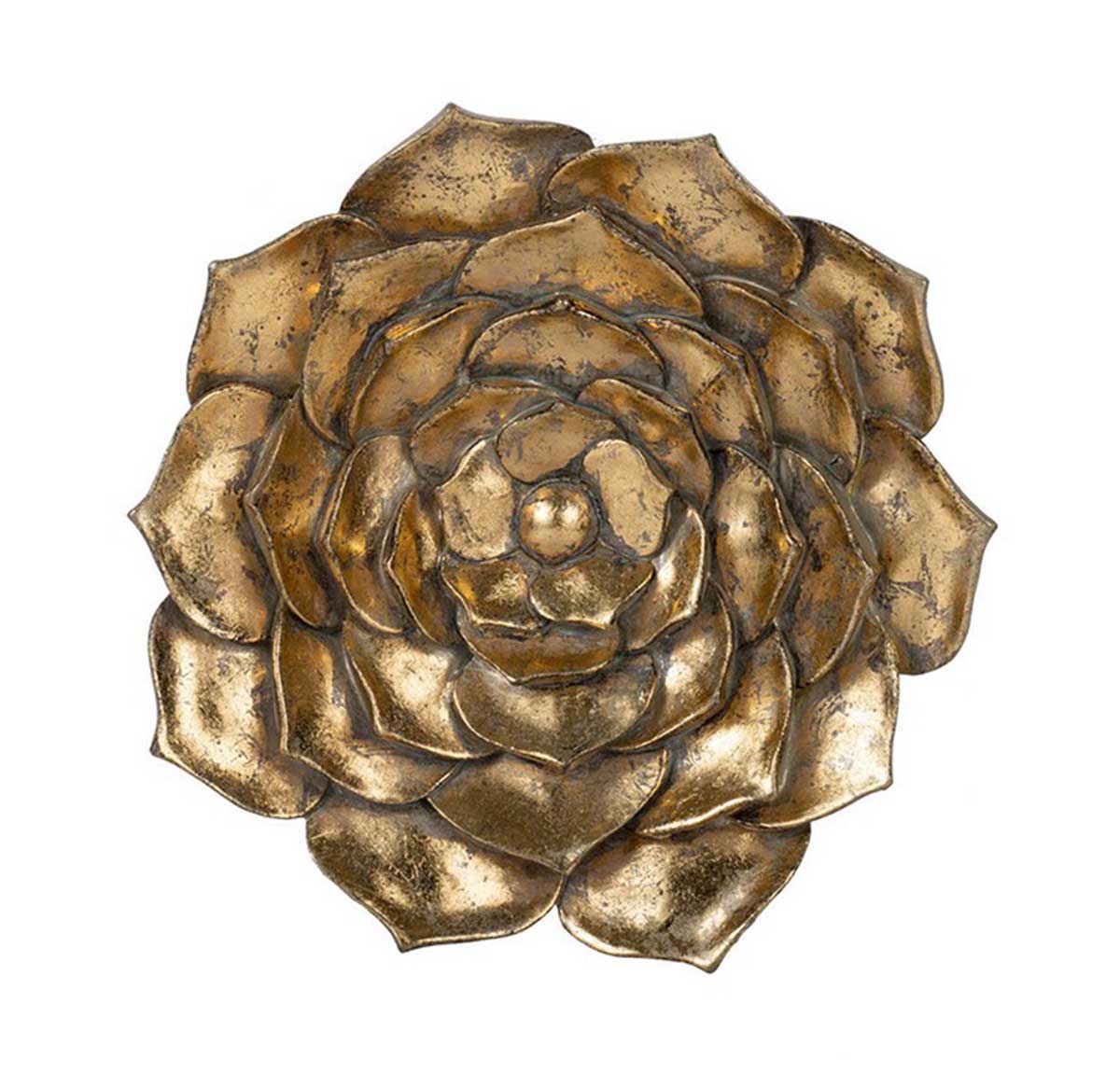 Lizzie Succulent Wall Hanging Plaque - gold | Wall Art | Home Decor