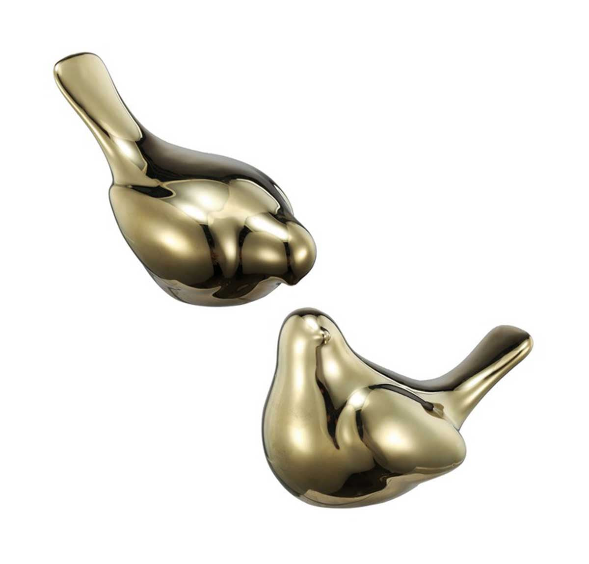 Set of Chirp Bird Accent - Gold | Small Decor | Ornaments | Home Decor
