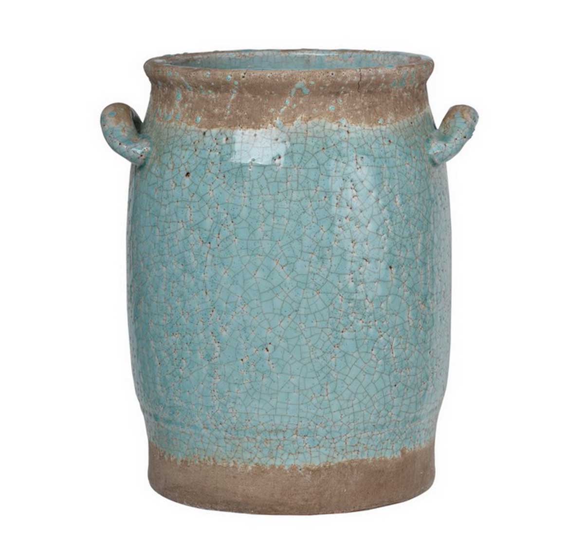 The Candia Ceramic Vase Medium - Turquoise