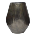 Aluminium Layered Chisel Vase - Silver | Vases & Urns | Home Decor