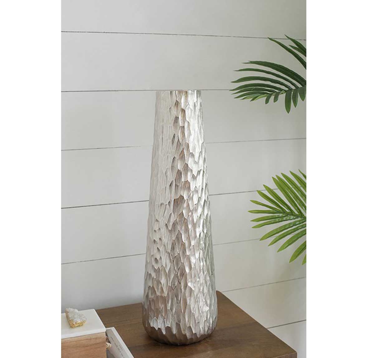 Diamond Textured Oblong Long Vase (59cm tall)