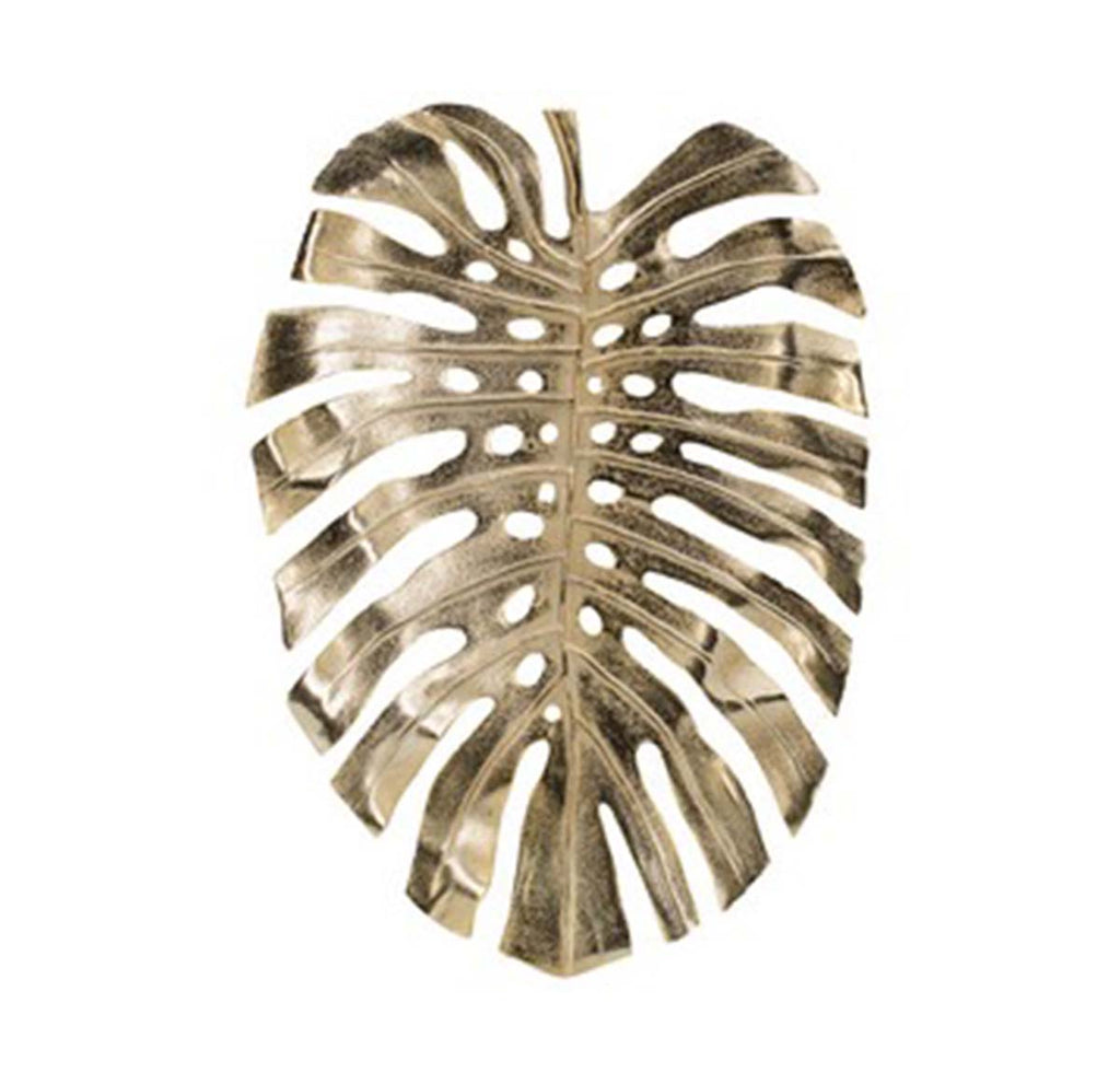 Large Leaf Hanging Bowl Wall Art - gold | Wall Art | Home Decor