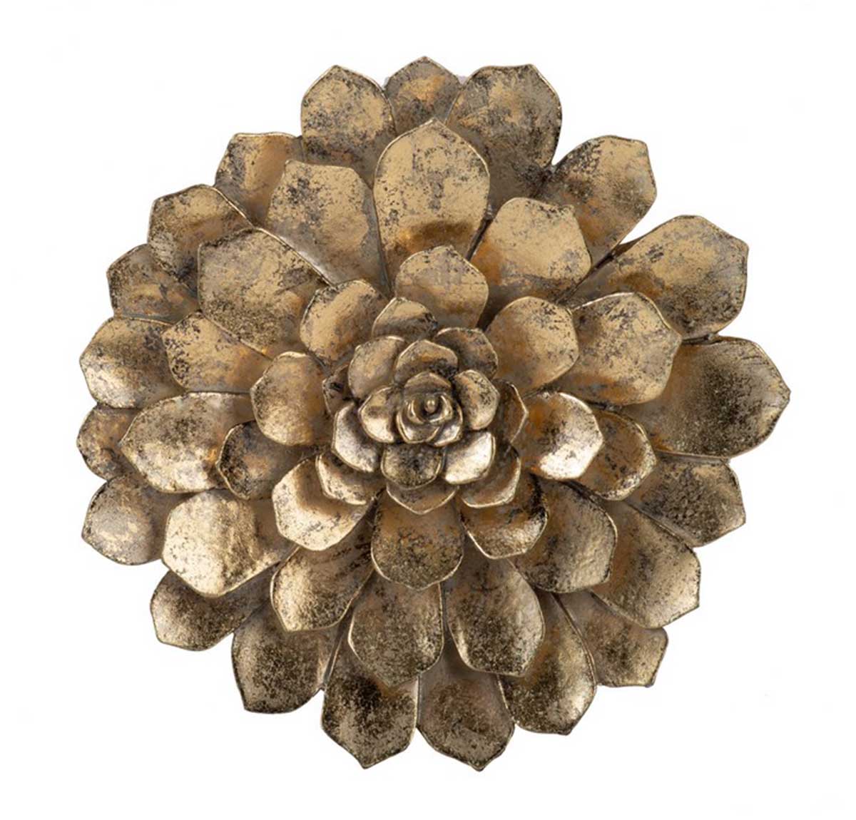 Chloe Floral Wall Hanging Plaque - gold | Wall Art | Home Decor