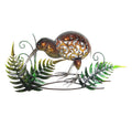 Single Kiwi With Ferns Metal Wall Art Hanging - multi | Home Decor