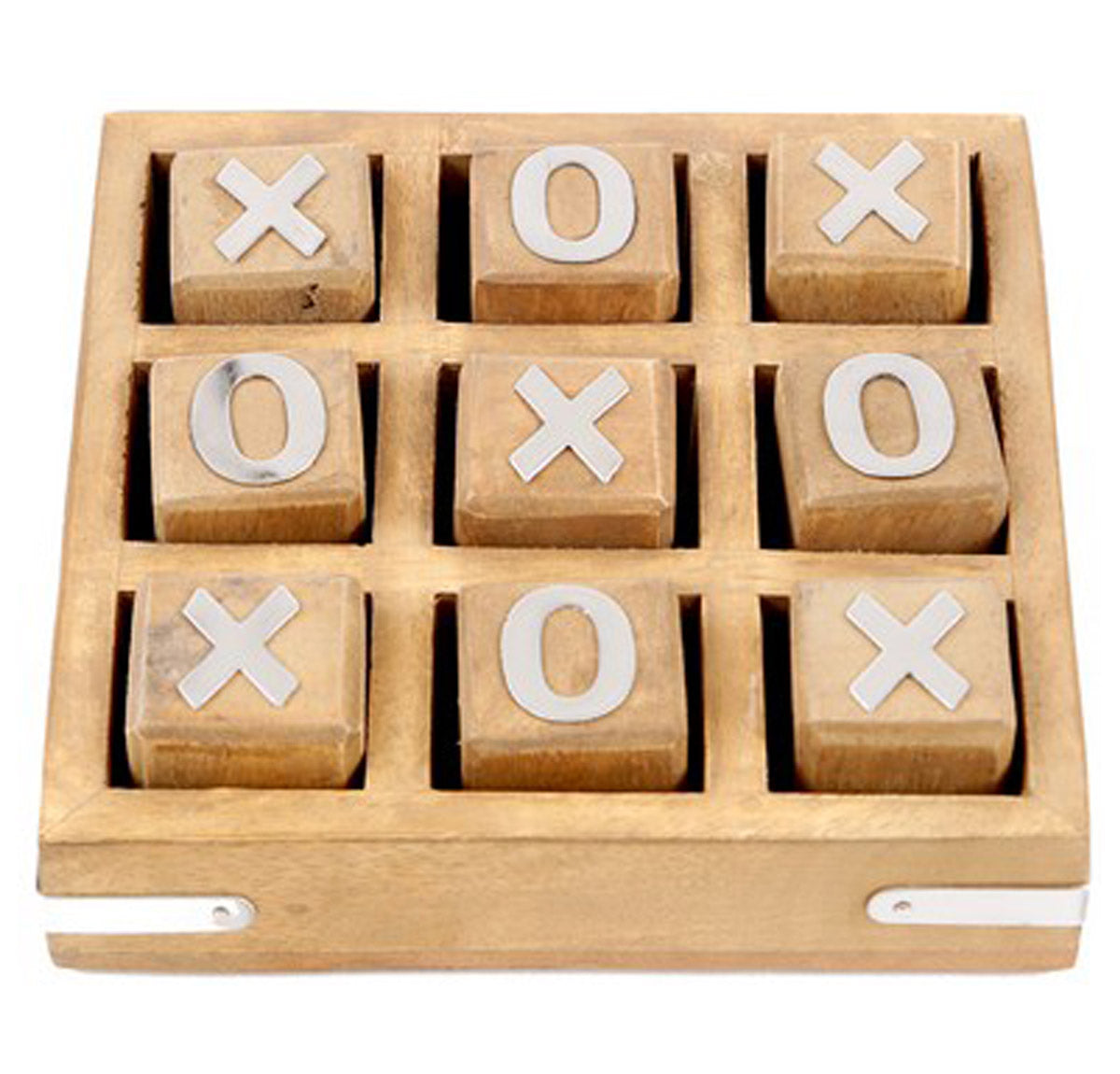 Wooden Tic Tac Toe - Brown