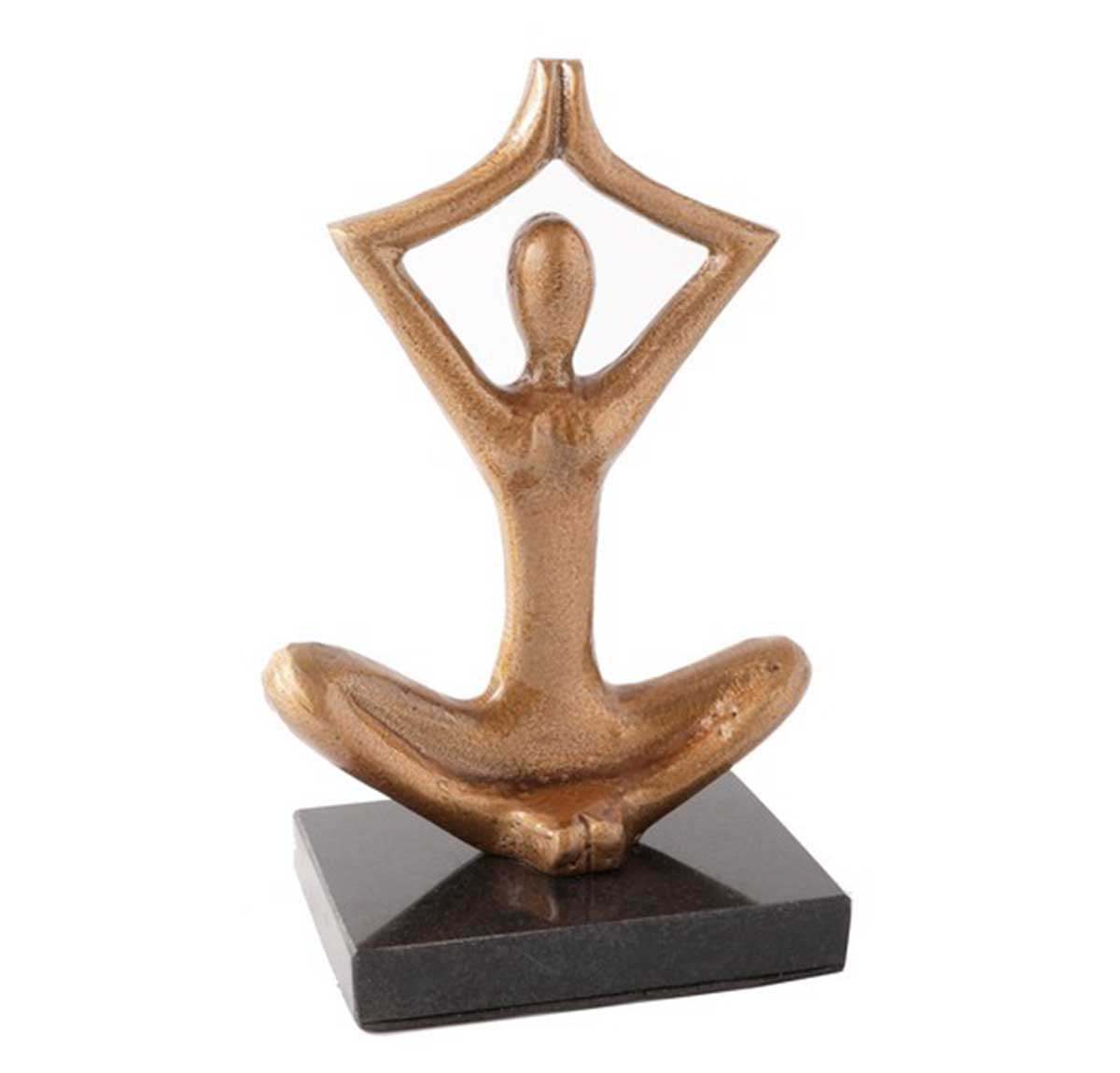 Yoga Sculpture - Aluminium | ORnaments | Sculpture & Statues | Home Decor
