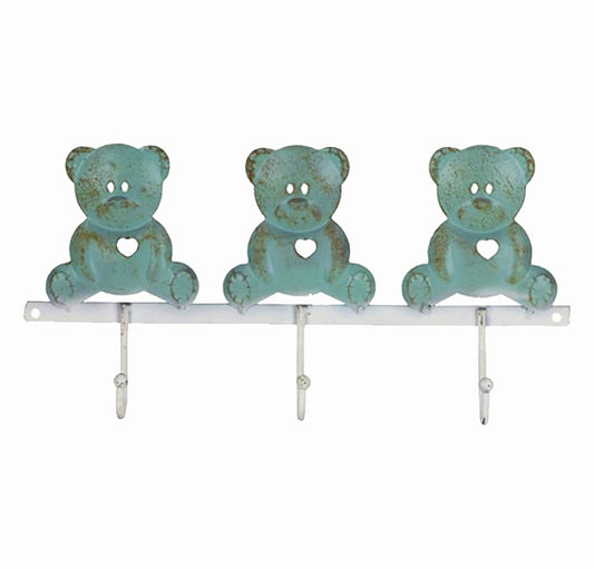 Bear Sitting Trio Wall Hooks | mishLifestyle
