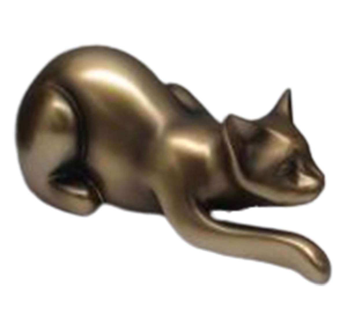 Poly Resin Cat Lying Down - Gold | Small Decor | Home Decor