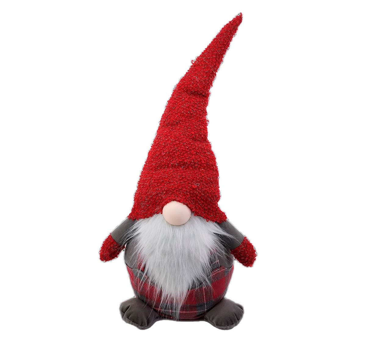 Christmas Gonk - red/grey cloth | Christmas Gifts/Decor | Home Decor