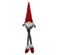 Christmas Gonk with Hanging Legs- red/grey | Christmas Gifts/Decor | Home Decor