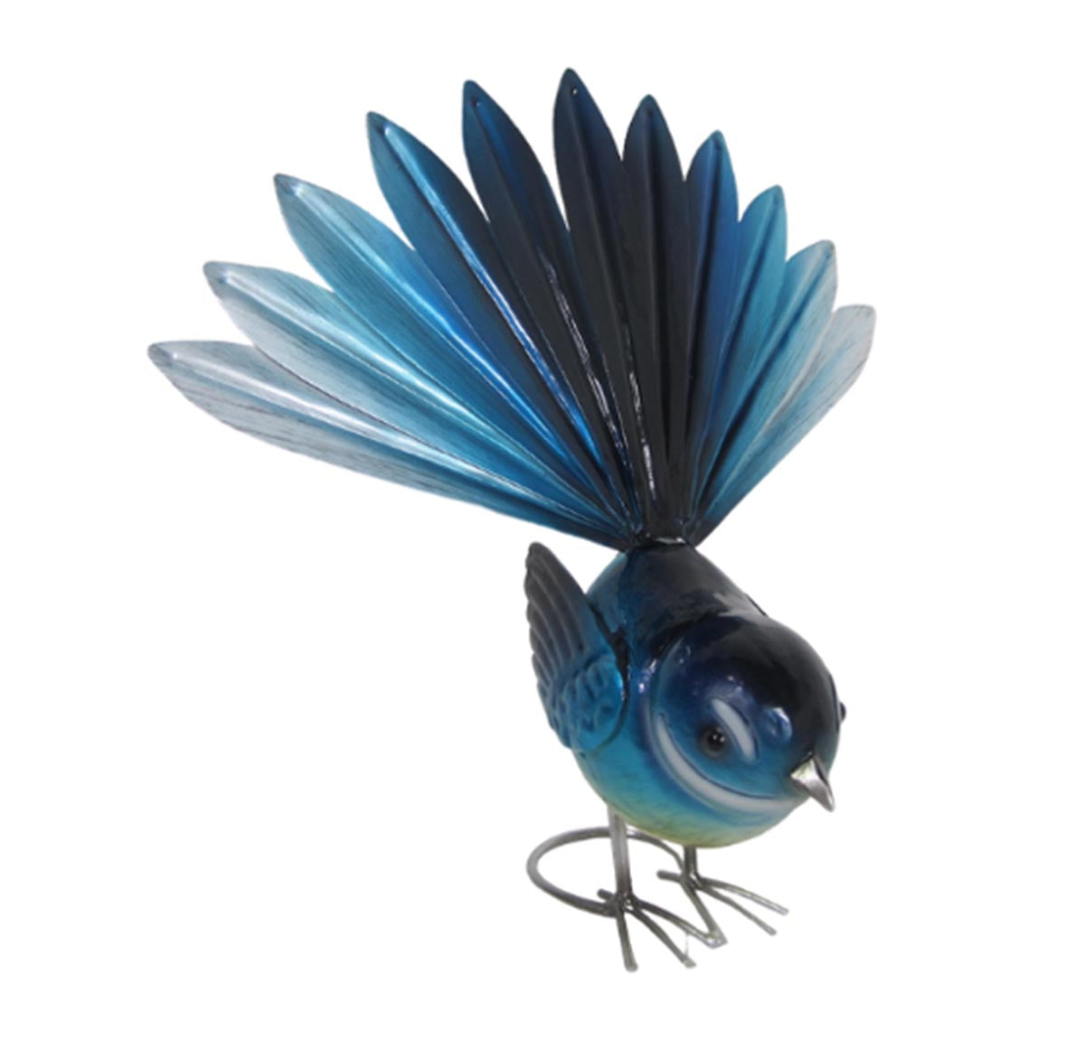 Blue Fantail Metal Free Standing - small | Small Decor | Home Decor