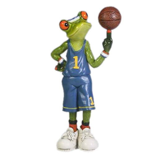 Funky Frog Basketballer - Polyresin | Small Decor | Gift Items | Home Decor