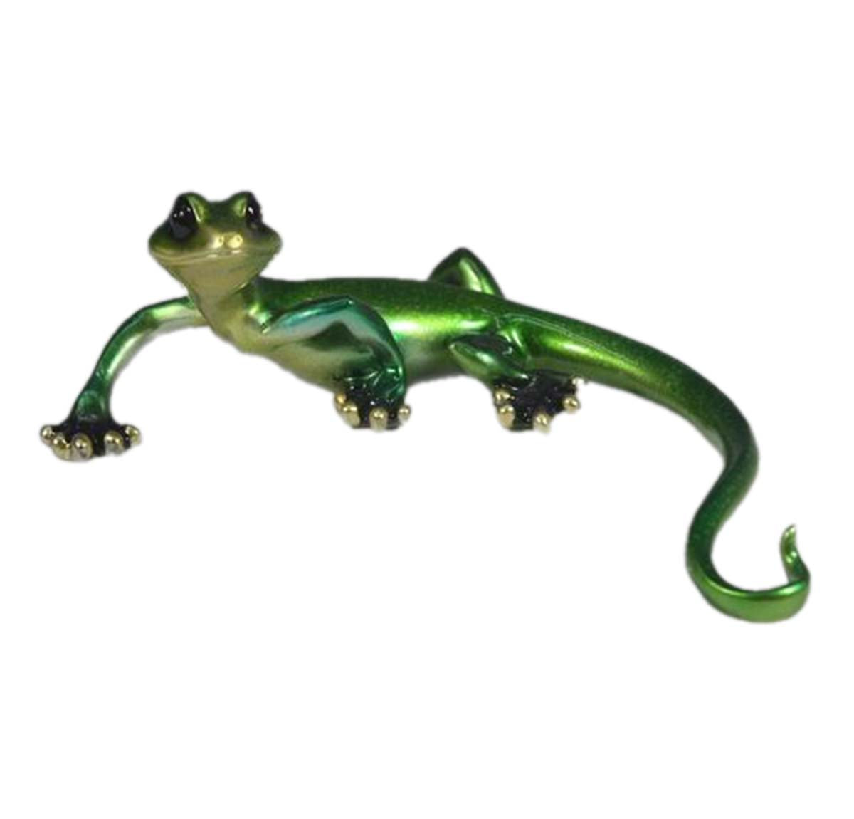 Funky Lizard - Green - Polyresin | Animal Figurine | Home Decor