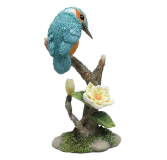 Blue Kingfisher on Branch Free Standing - Polyresin | Home Decor