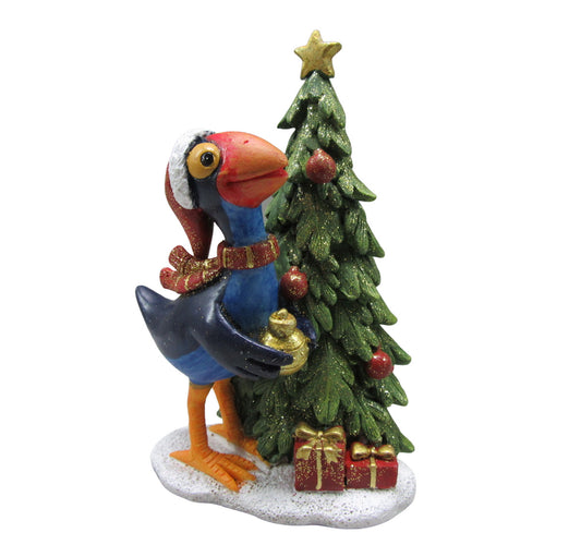 Pukeko Bird With Christmas Tree & Gifts | Accessories | Home Decor