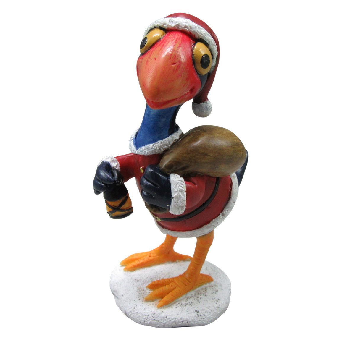 Pukeko Bird In Santa Outfit With Gift Sack | Home Decor