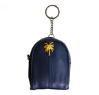 Reusable Shopping Bags Kit in Leather Palm Purse - blue | Accessories